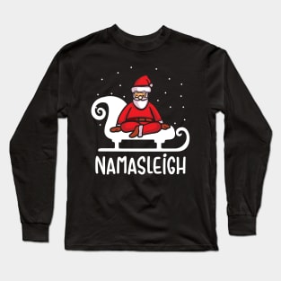 Namasleigh Yoga Funny Christmas Sweater Long Sleeve T-Shirt